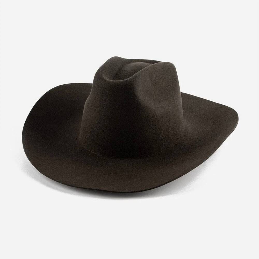 NEW GIGI PIP women's lane brick top western cowboy hat in dark brown